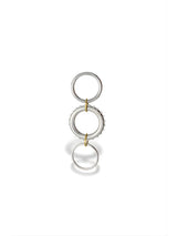 Studded Center Triple Ring Drop