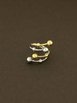 Two Tone Spiral Ring