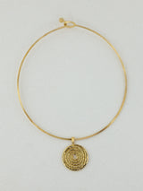 Spiral Pendant Choker