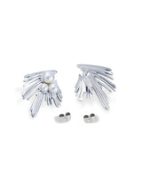 Mini Leaf Pearl Studs