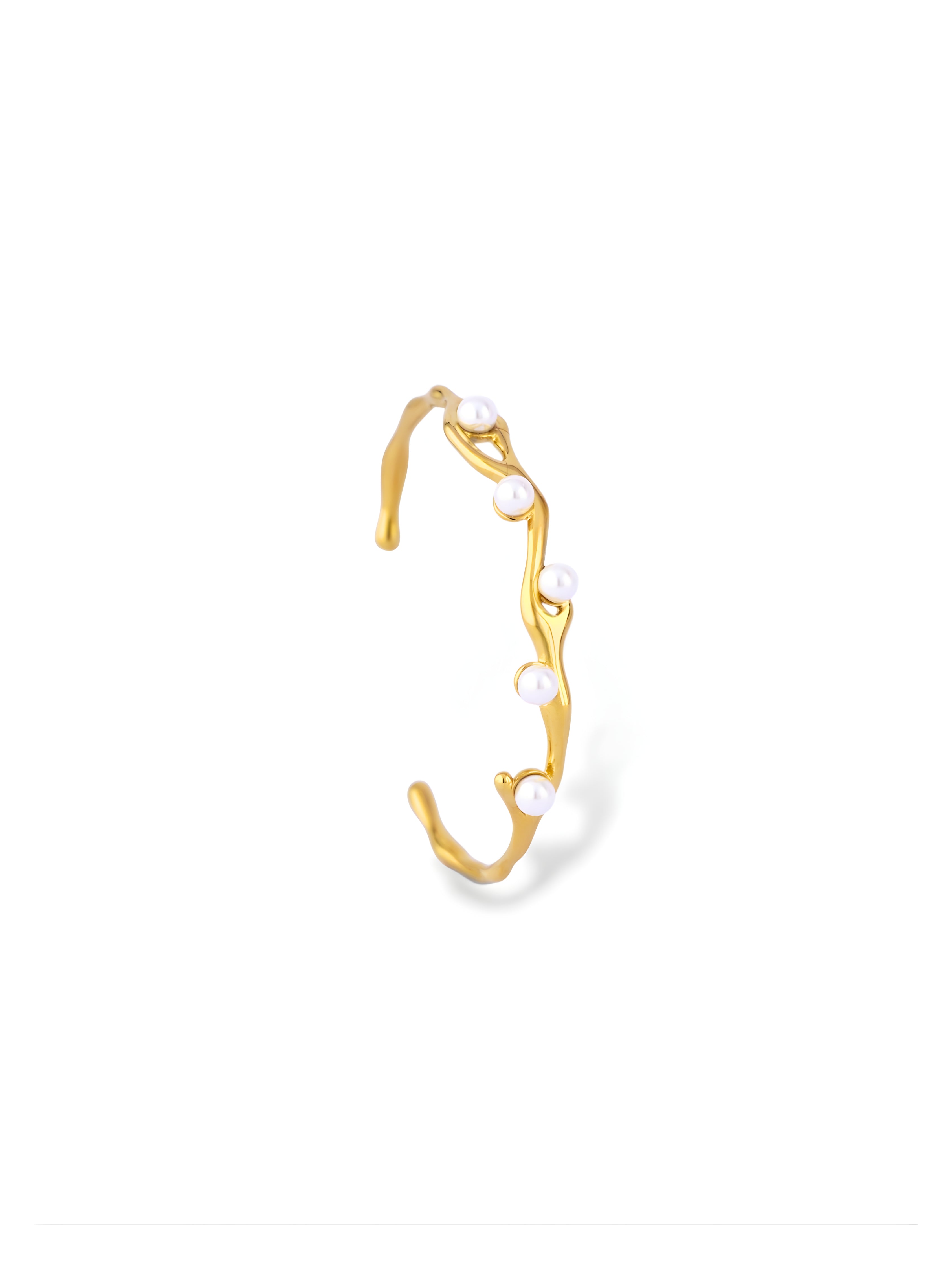 Sleek Pearl Bangle