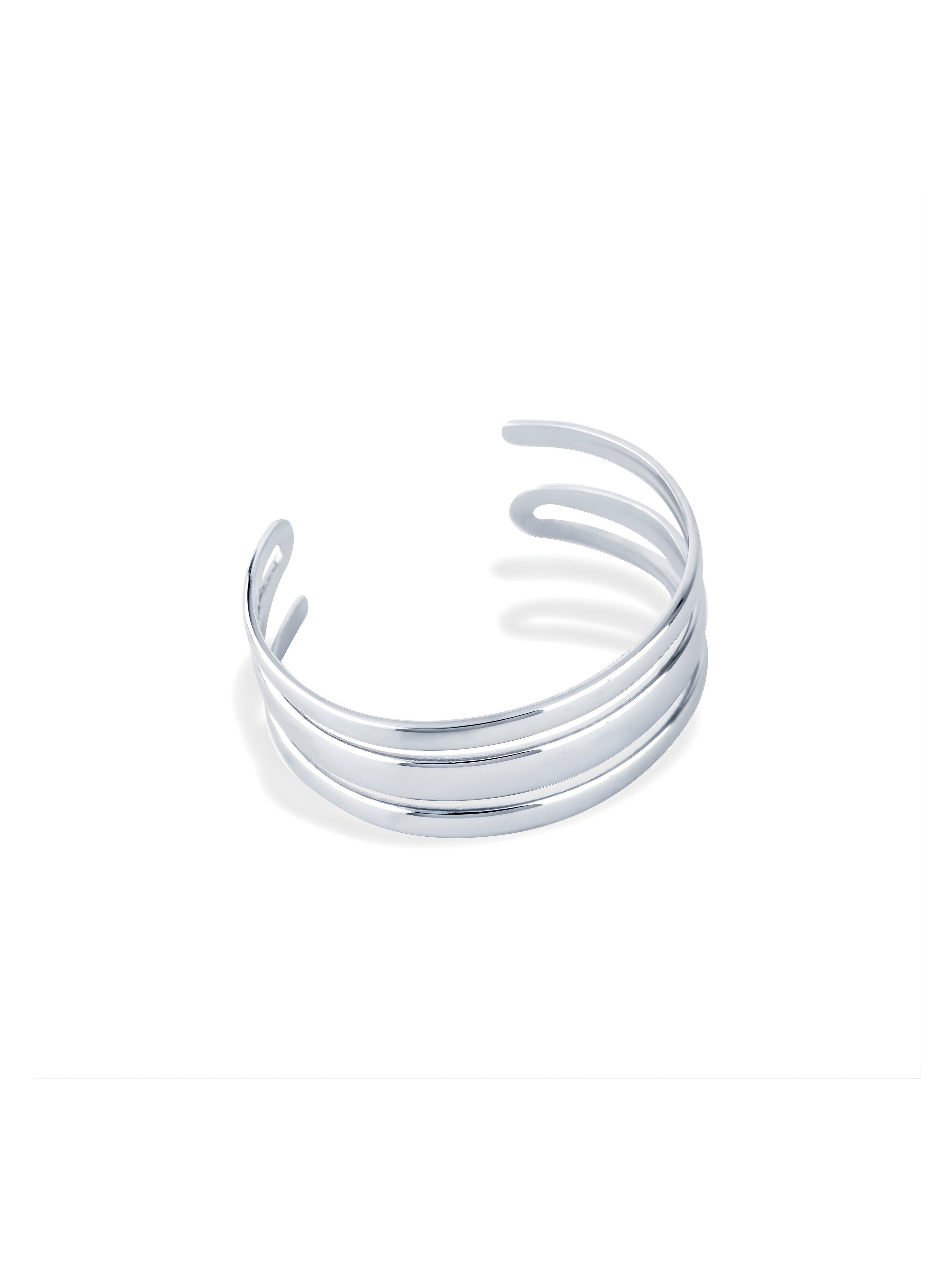 Triple Line Open Bangle