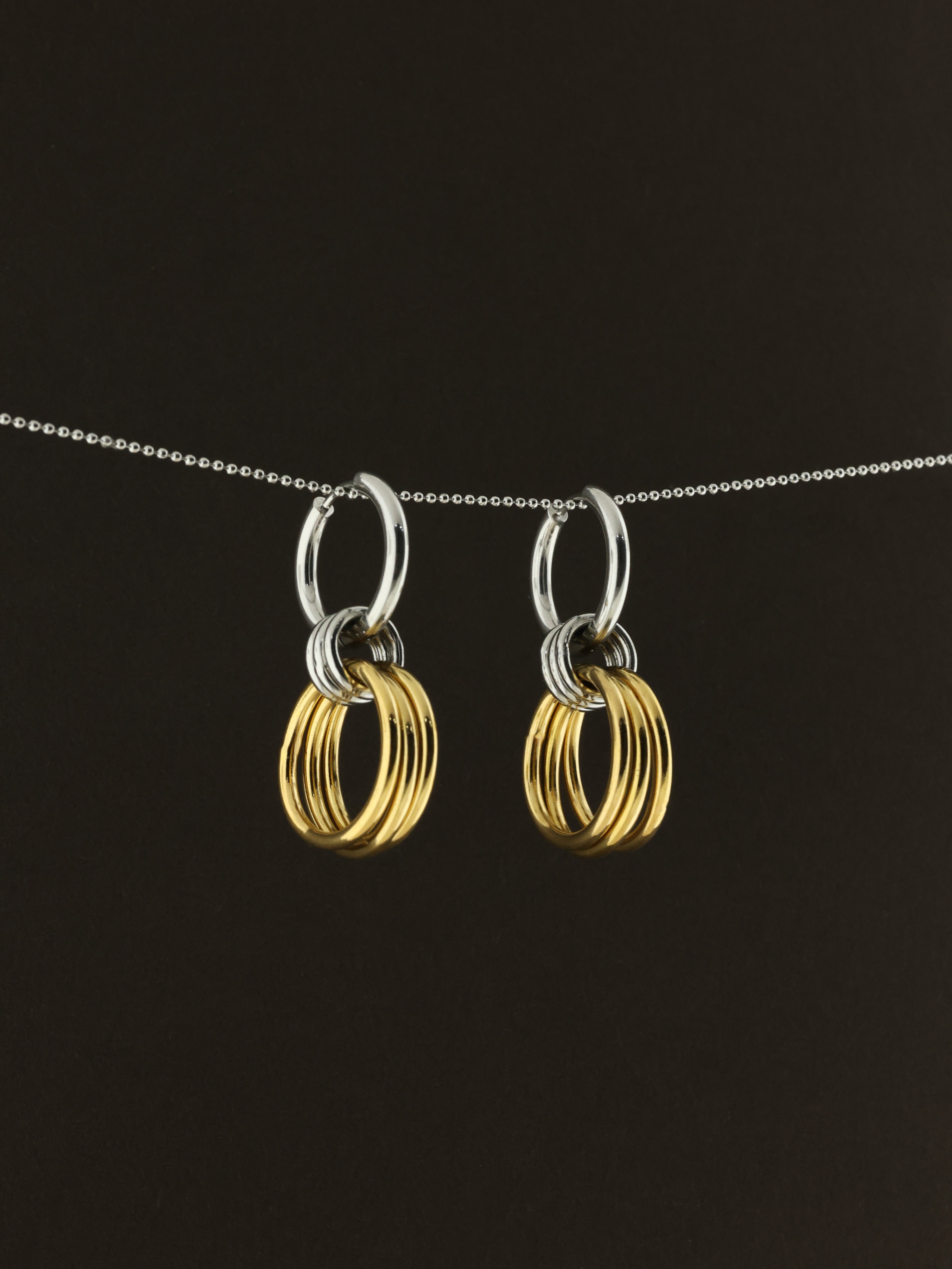 Interlinked Hoop Earrings