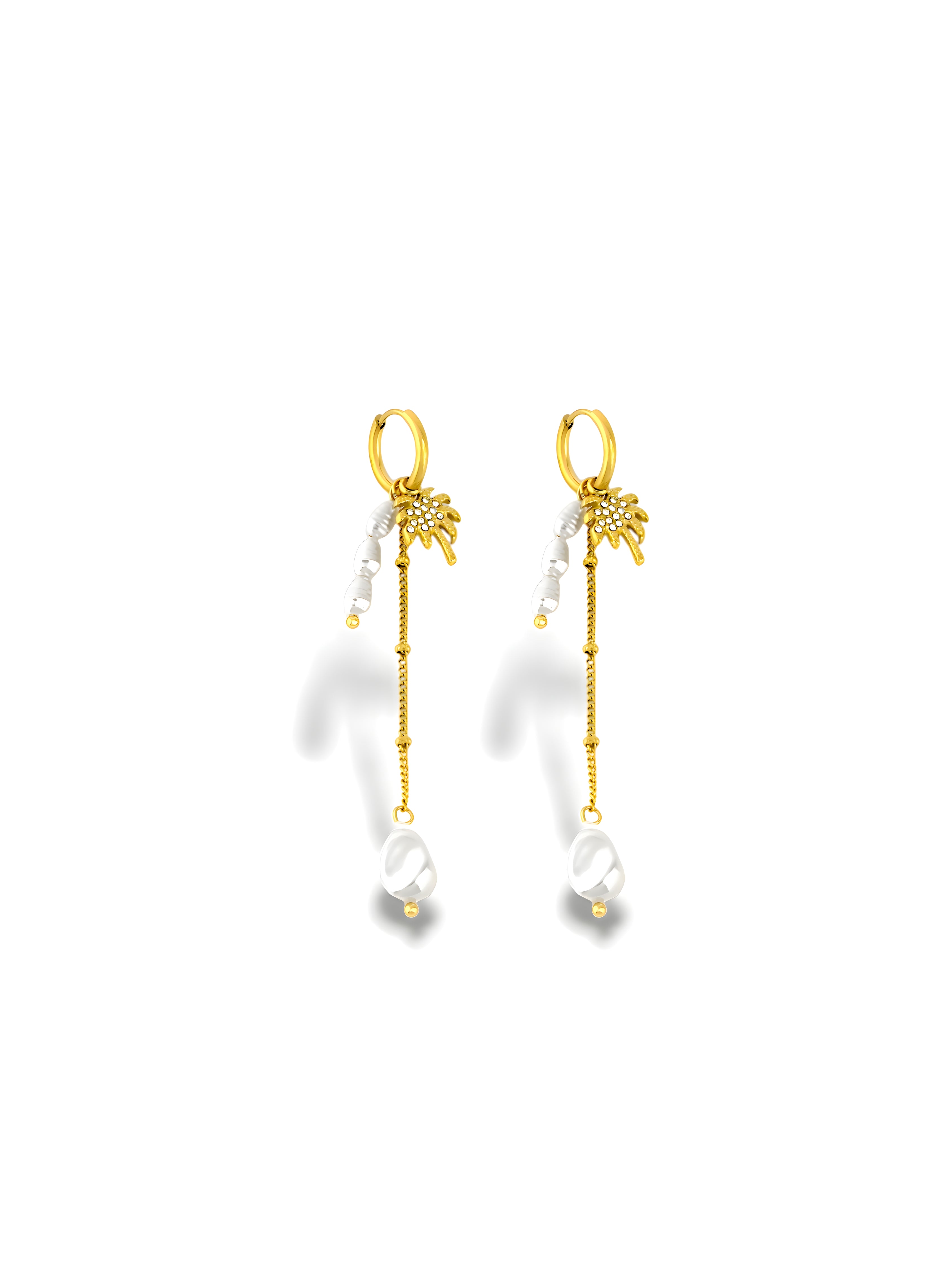 Tropical Isle Pearl Drop Earrings