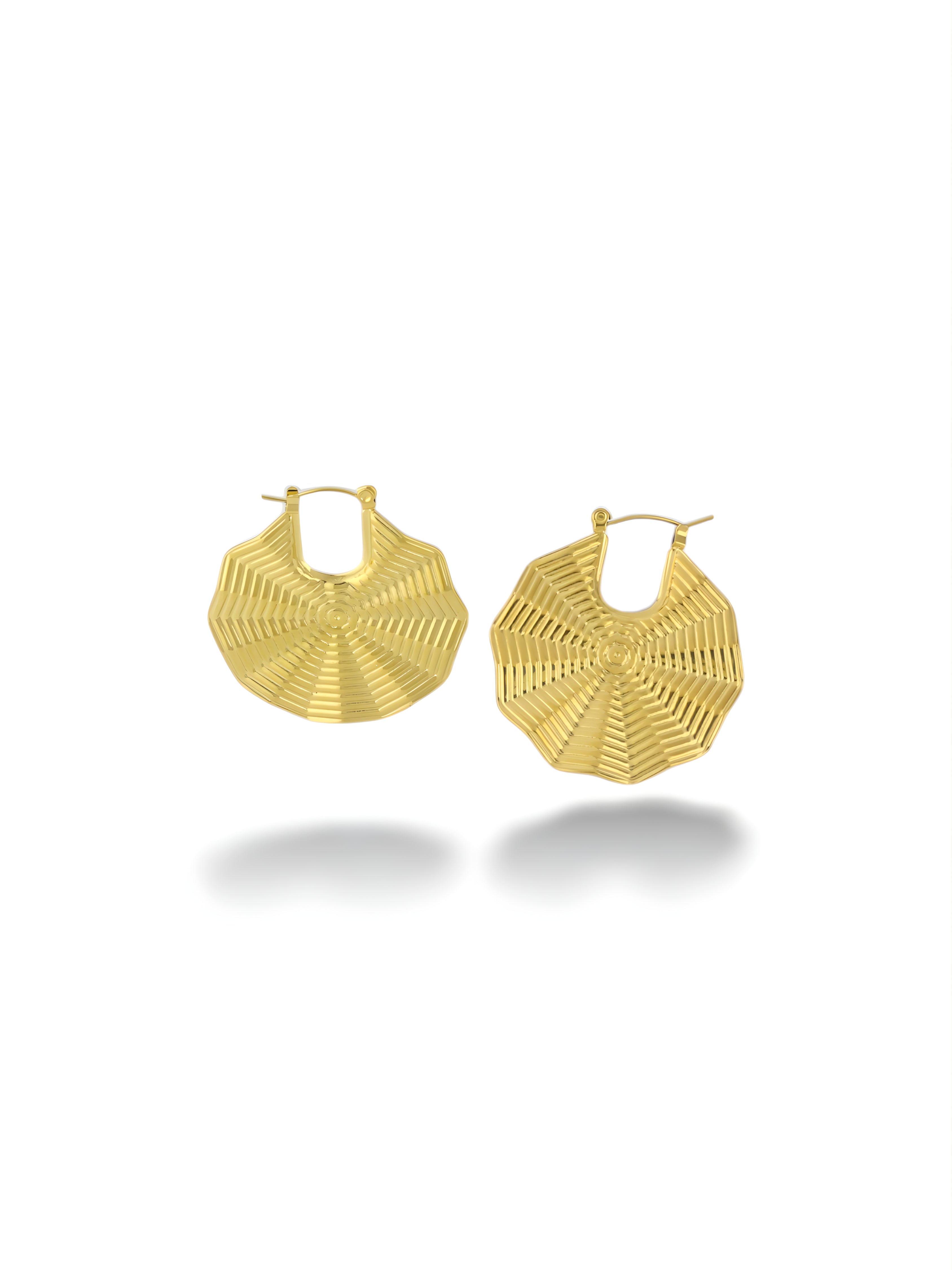 Ribbed Fan Hoops
