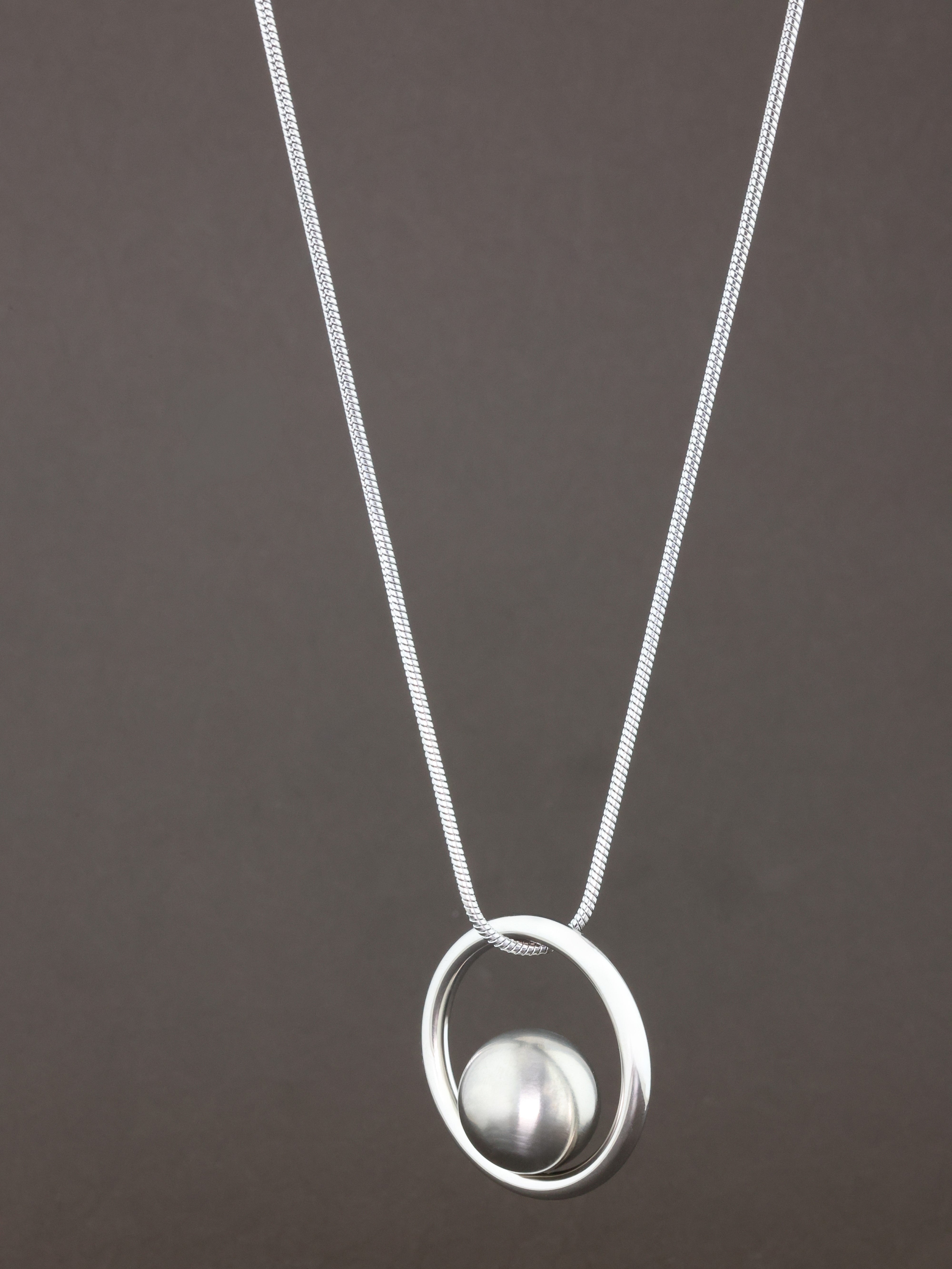 Orbital Pearl Pendant