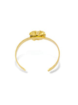 Flat Hammered Open Bangle