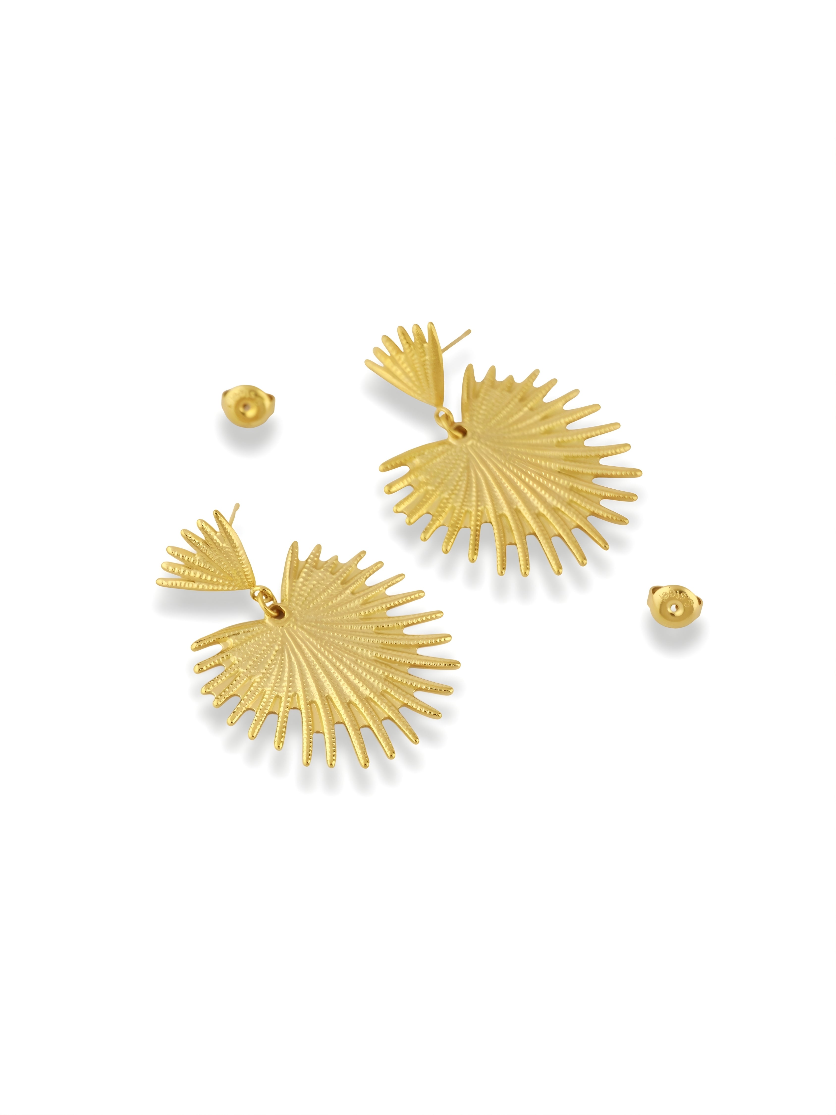 Golden Sunburst Earrings
