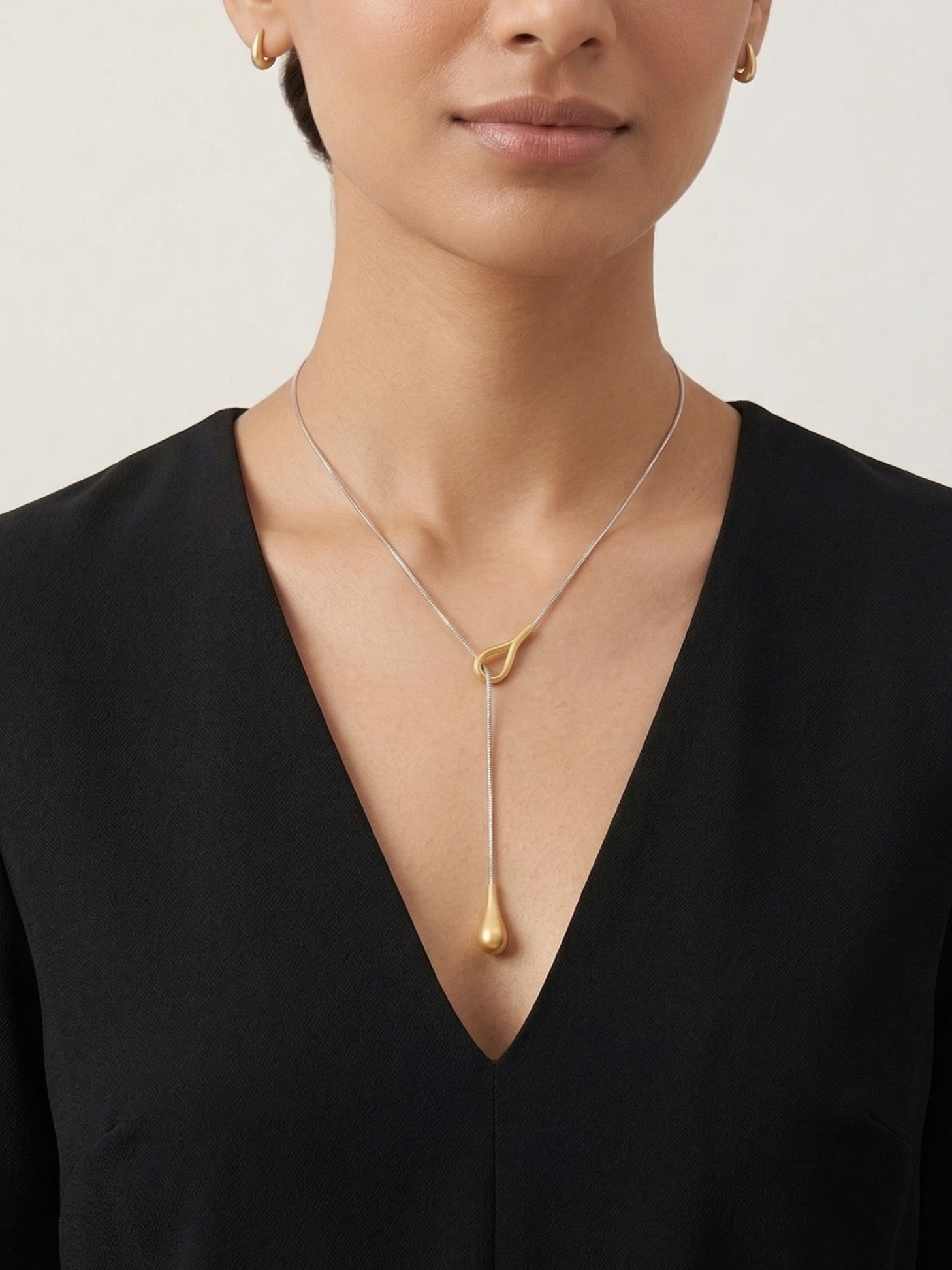 Droplet Lariat Necklace