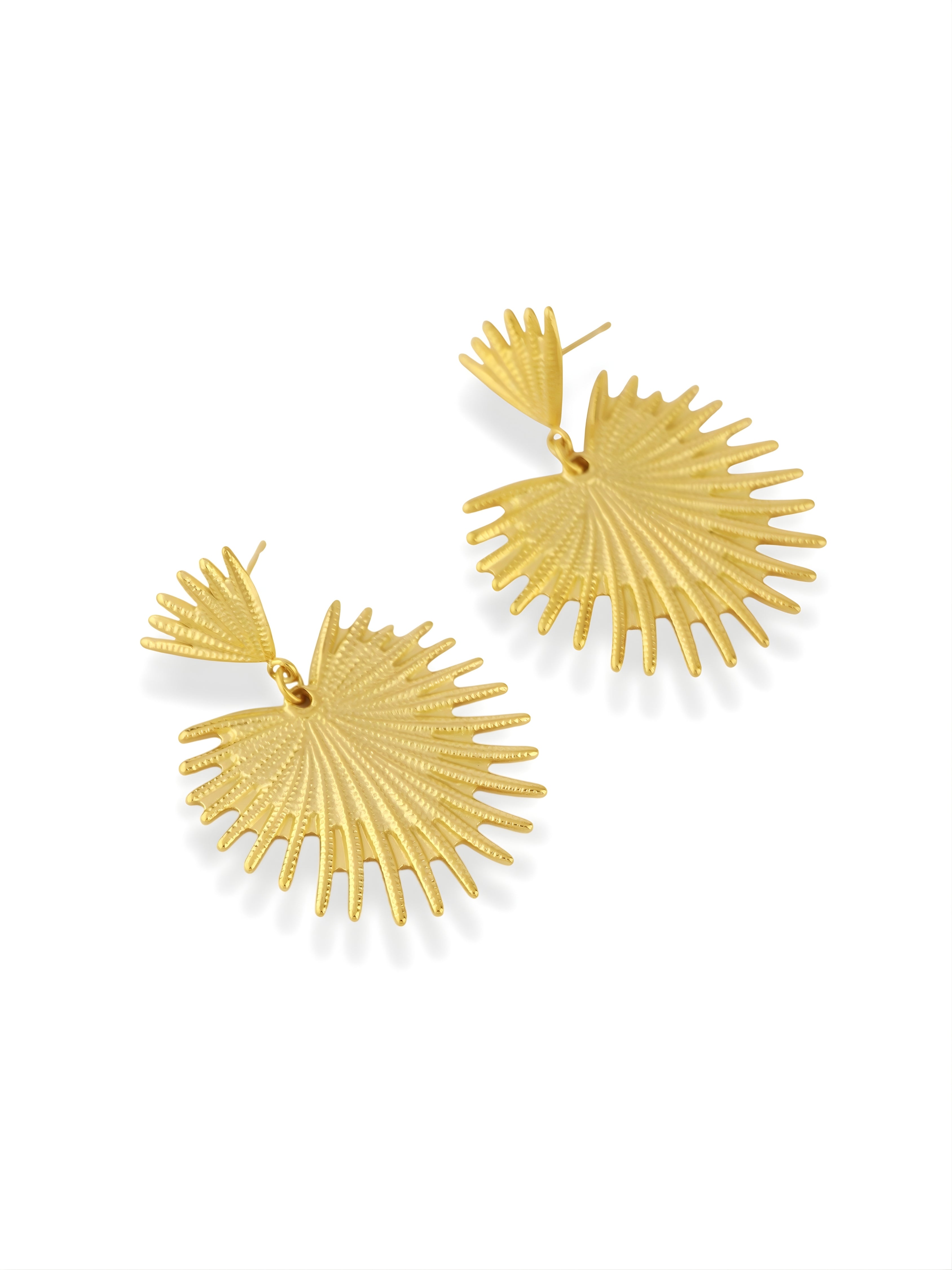 Golden Sunburst Earrings