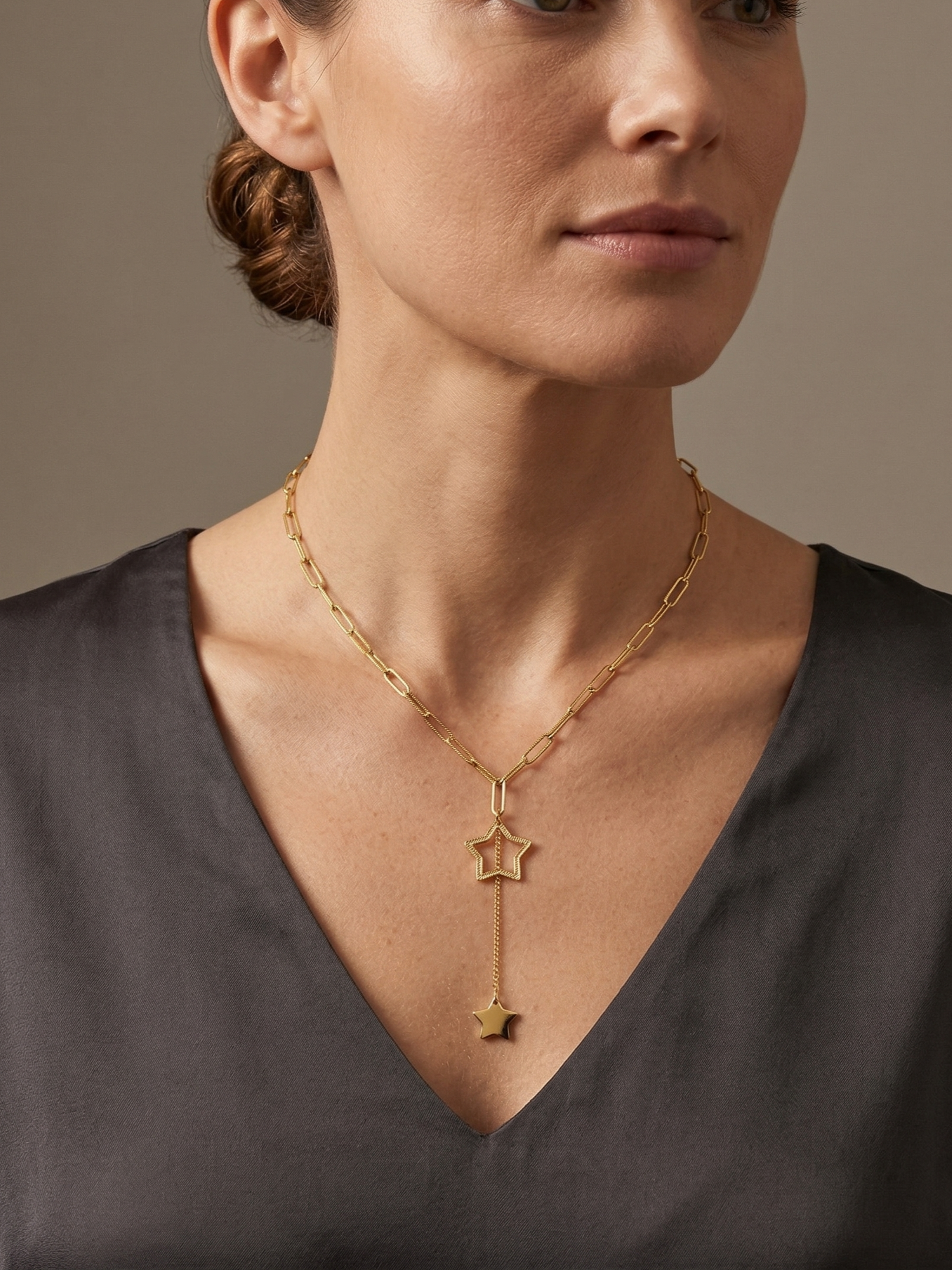 Star Lariat Necklace