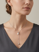 Pearl Drop Lariat Pendant