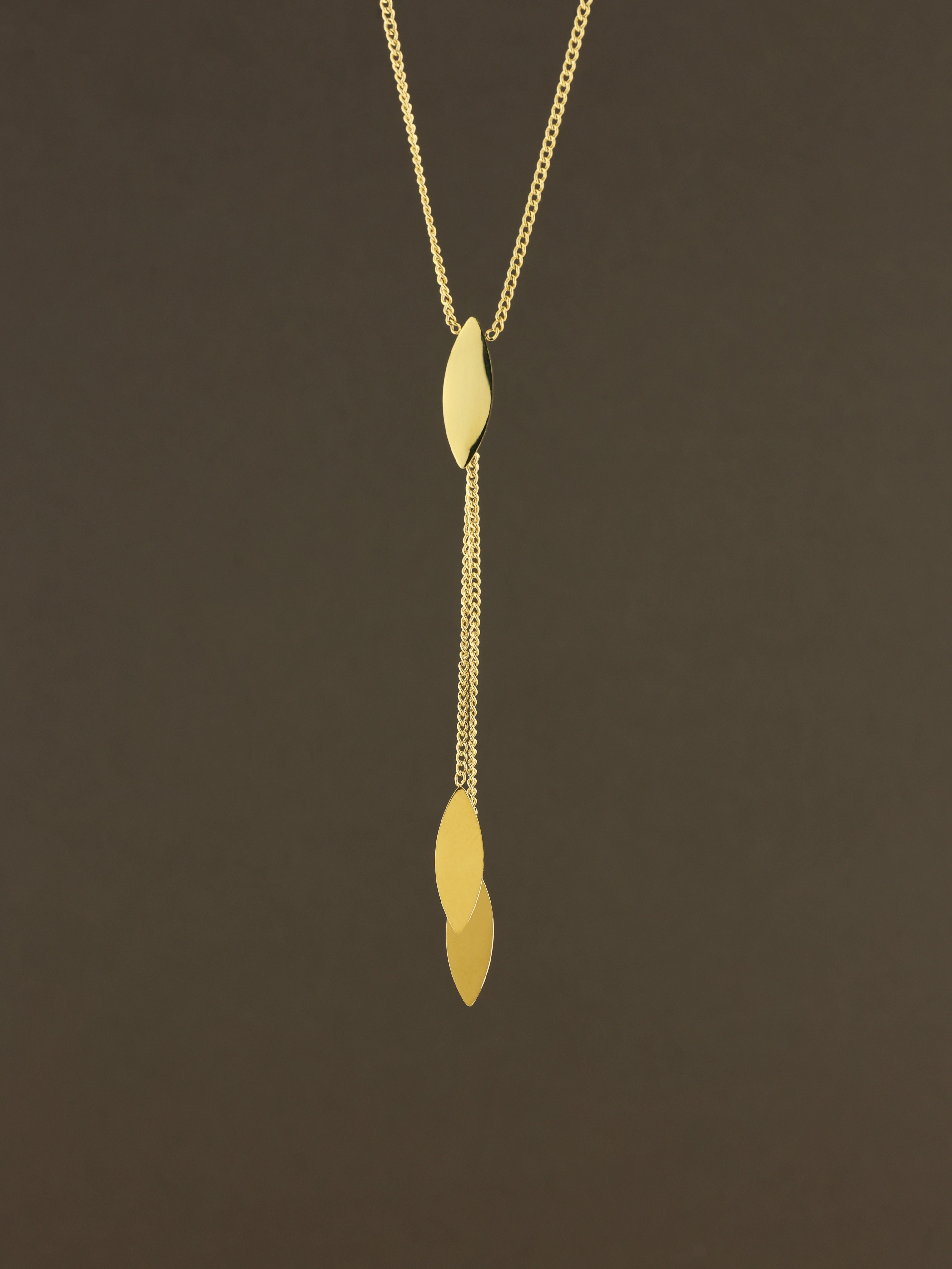 Silver Petal Lariat