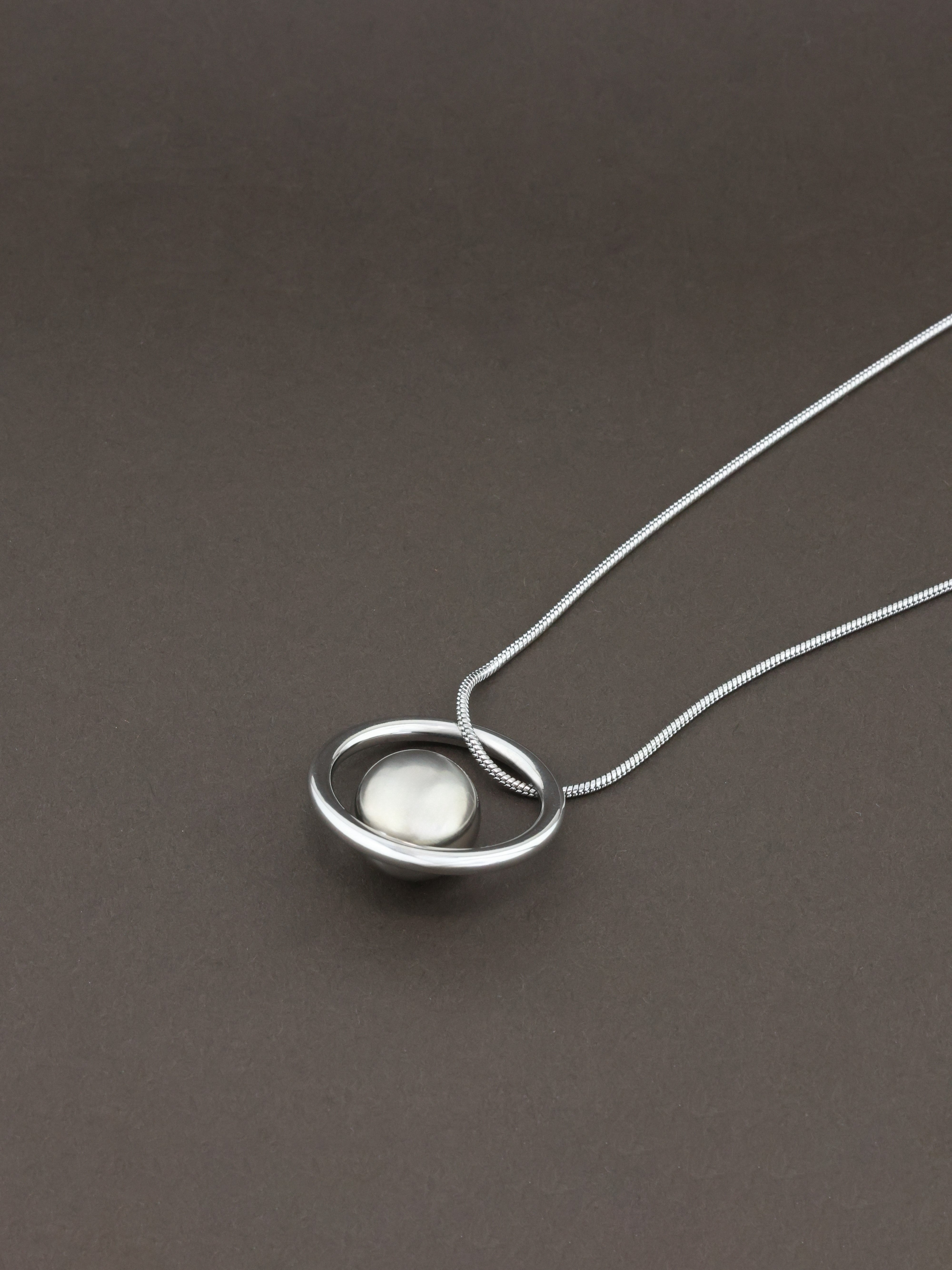 Orbital Pearl Pendant