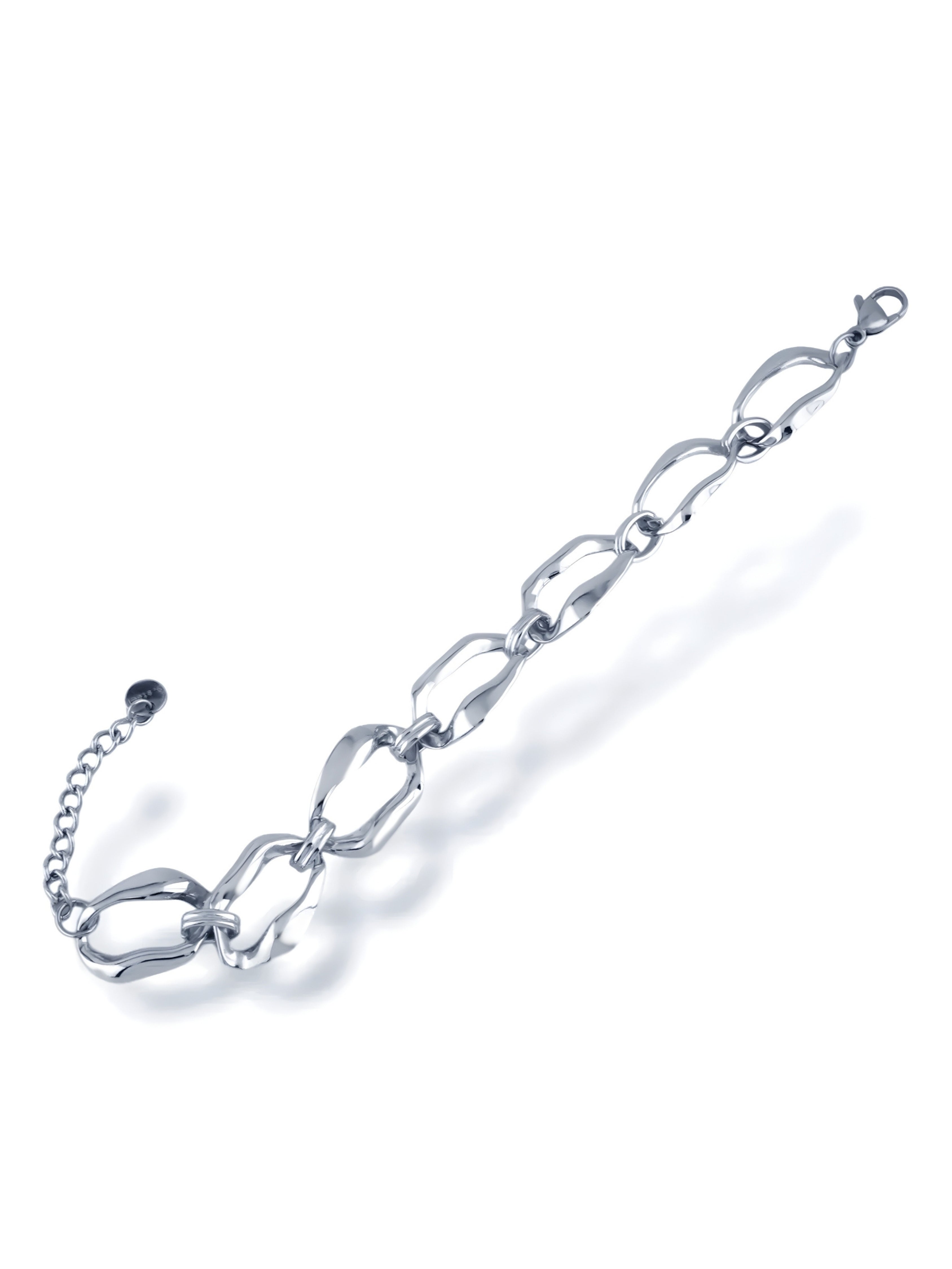 Elegant Gold Rustin Chain Bracelet with Soft Wavy Links