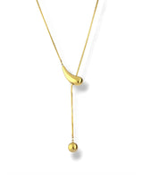 Water Drop Long Chain Necklace