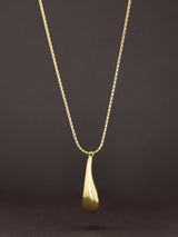 Liquid Chrome Drop Necklace