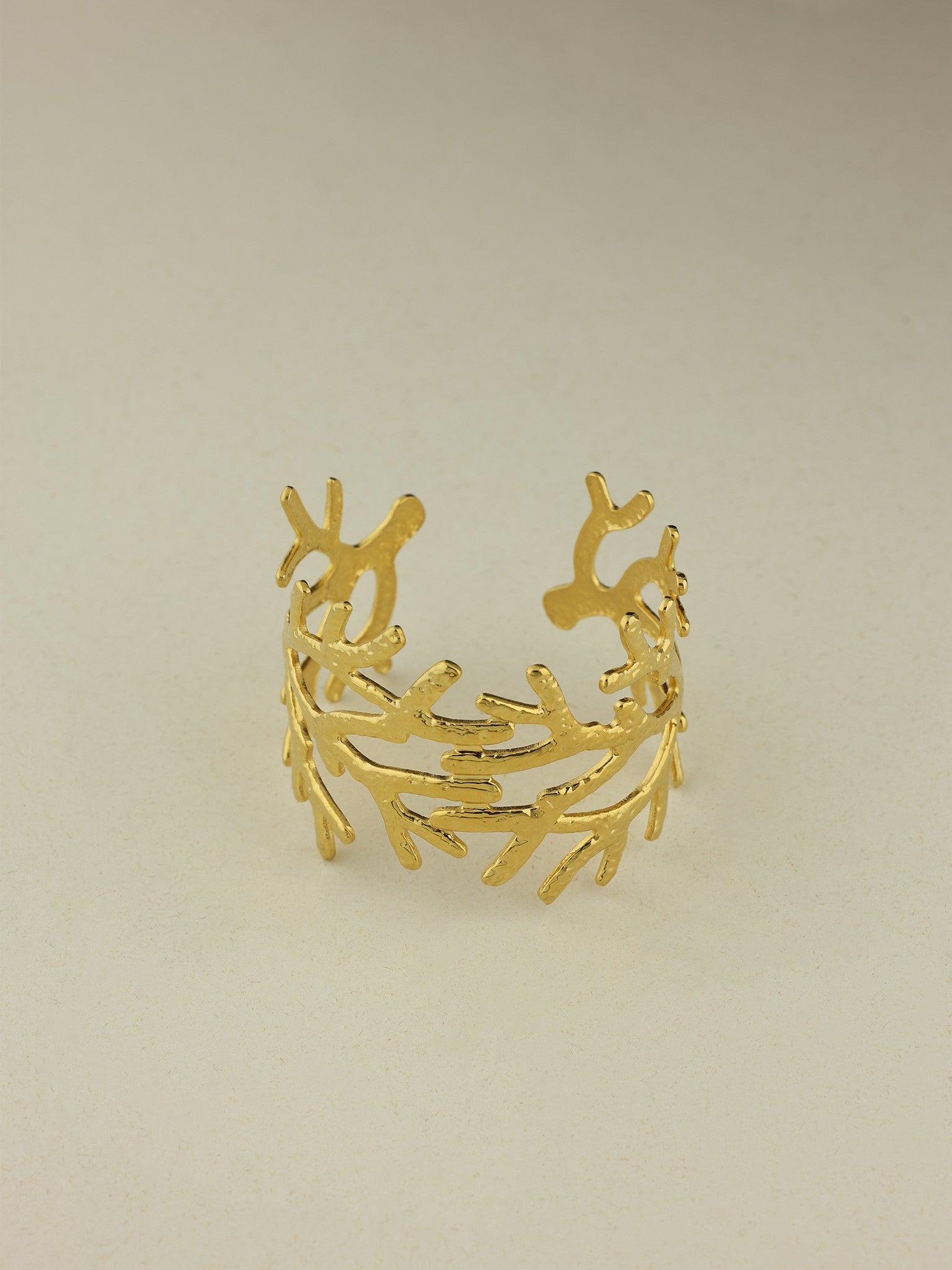 Laurel Leaf Cuff Bangle