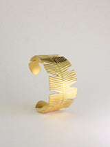 Gold Leaf Cuff Bangle