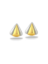 Tri Face Triangle Earring