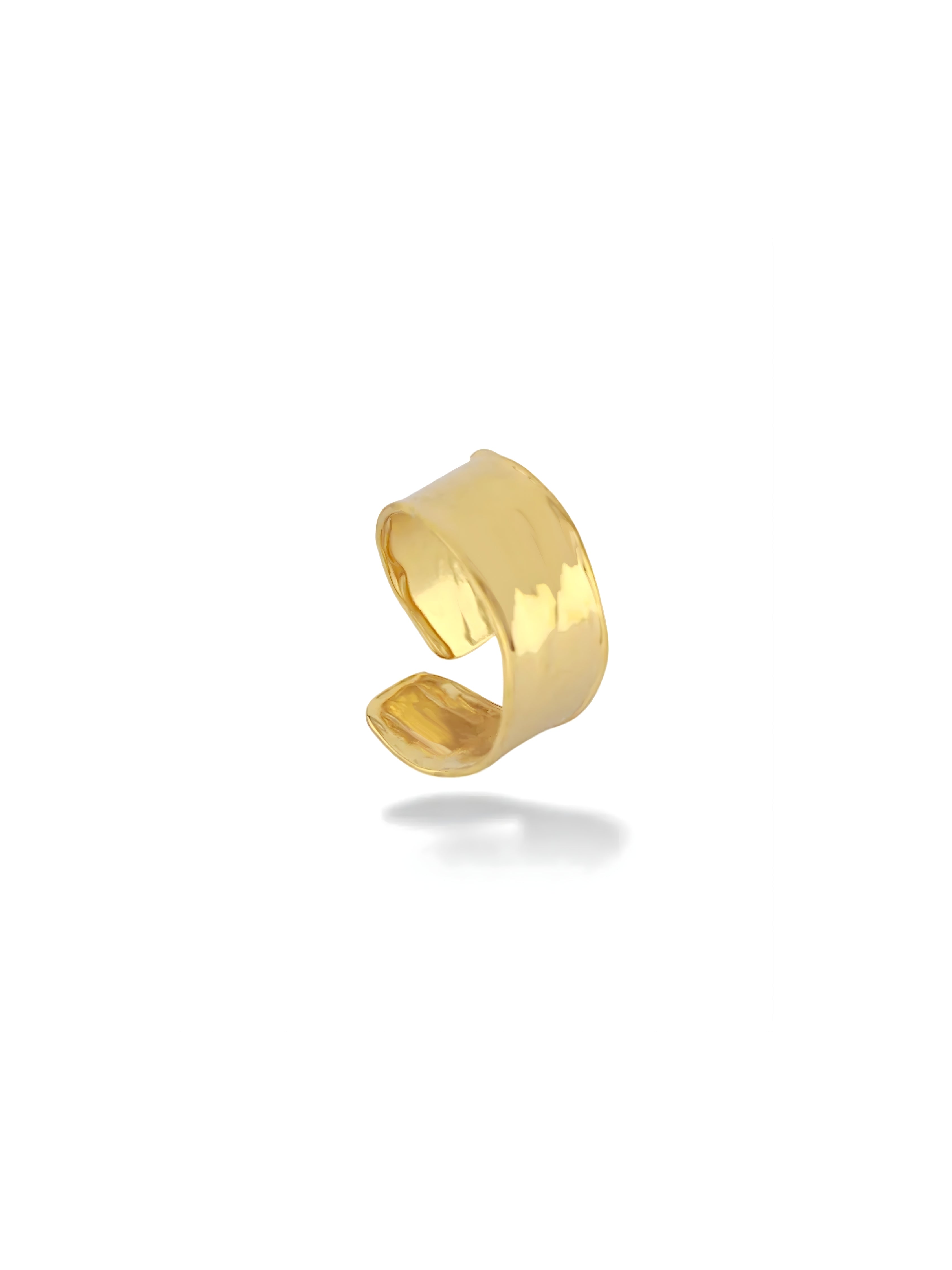 Hammered Open Band Ring