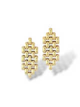 Bold Black Textured Drop Earrings