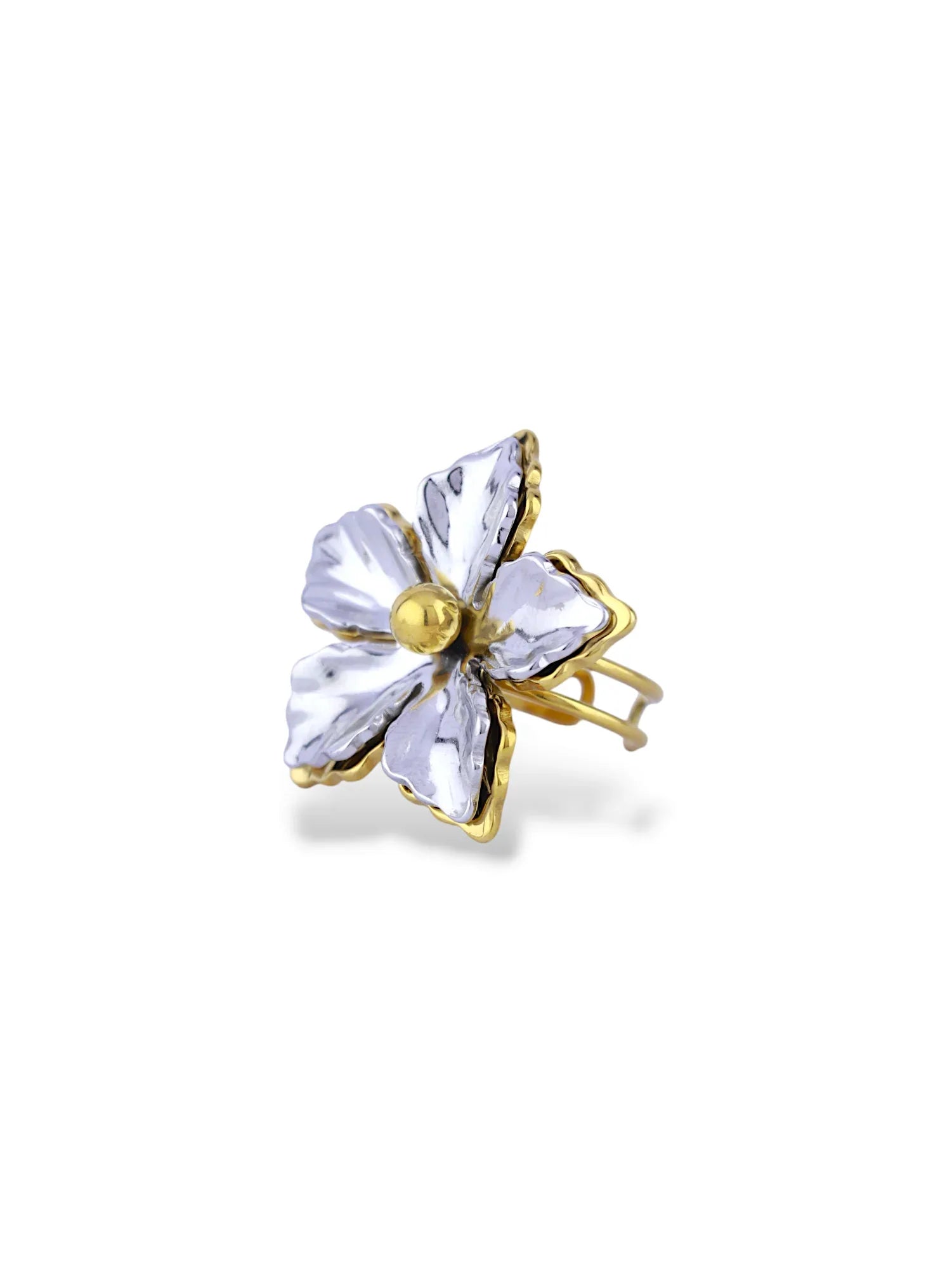Bold Petal Statement Flower Ring - Doulaat