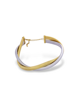 Dual Tone Braided Snake Chain Necklace for Women