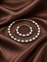 Pearl Elegance Necklace & Bracelet Set
