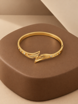 Gilded Plume Bangle