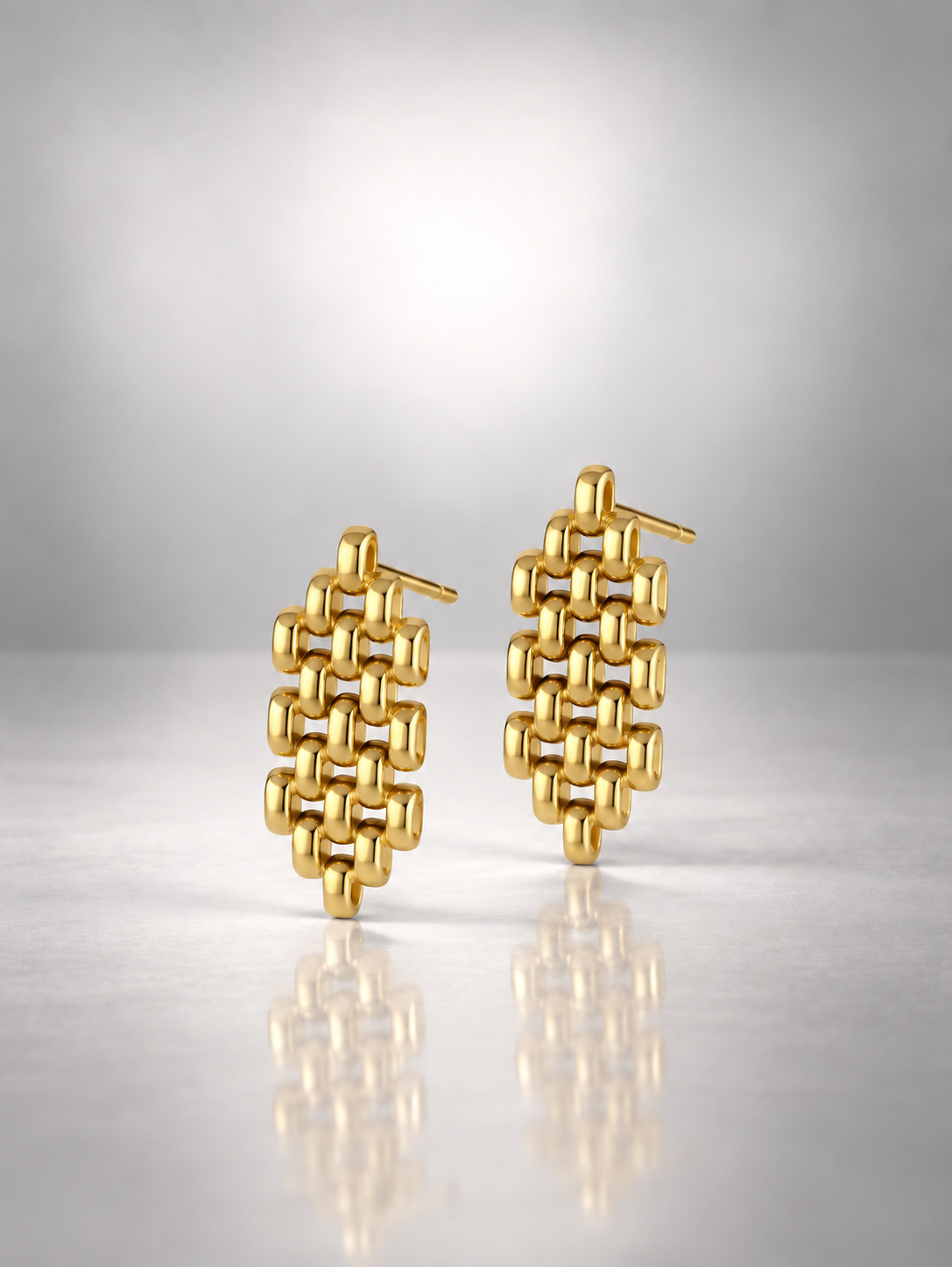 Block Textured Drop Earrings