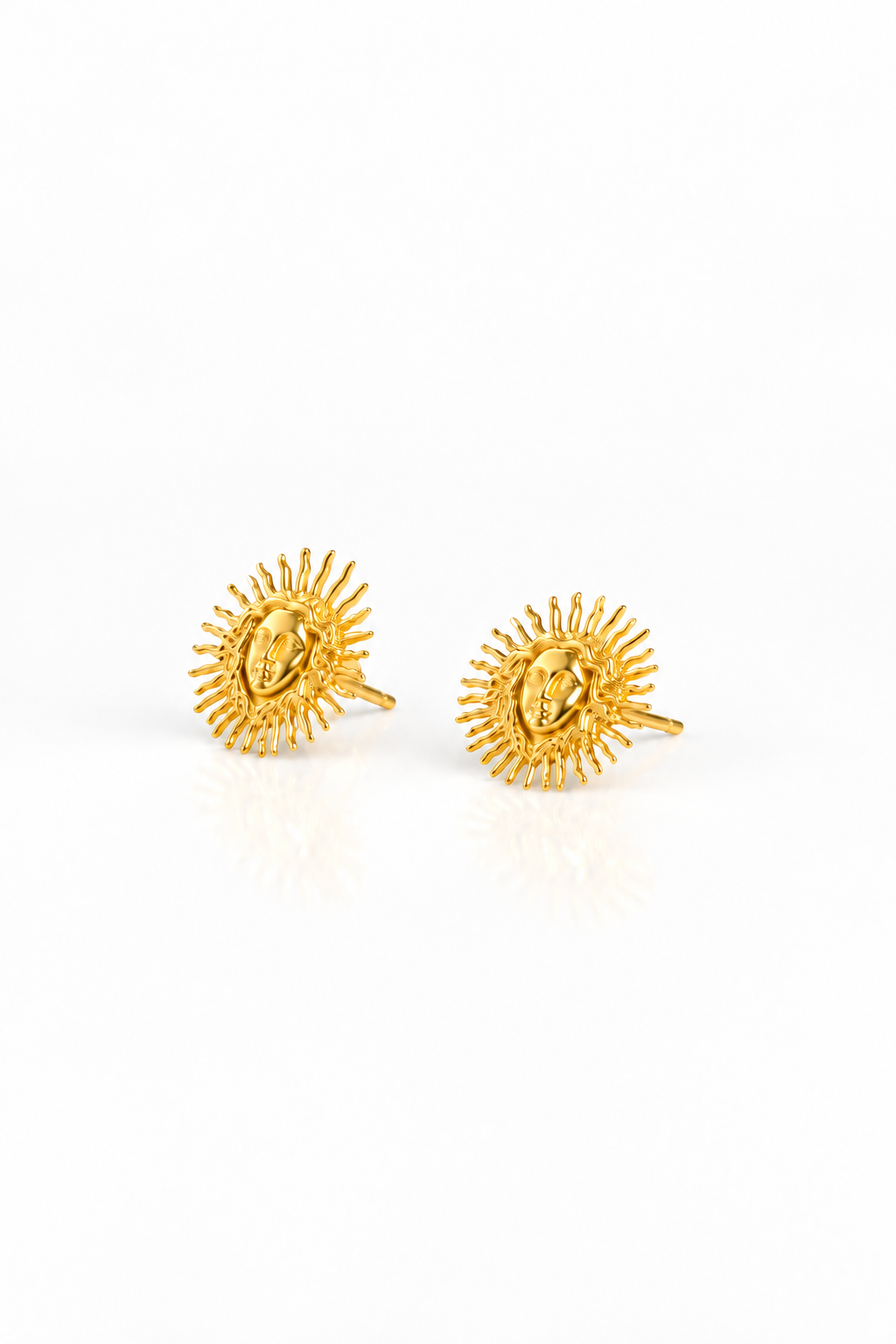 Sun Face Earring