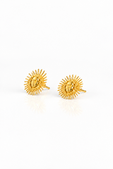 Sun Face Earring
