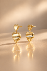 Halo Hearts Studs