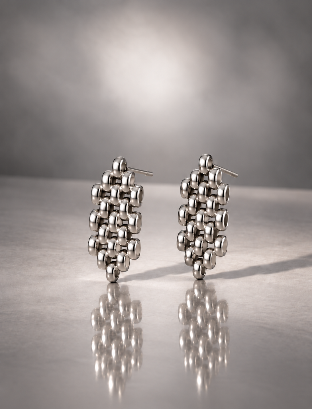 Block Textured Drop Earrings