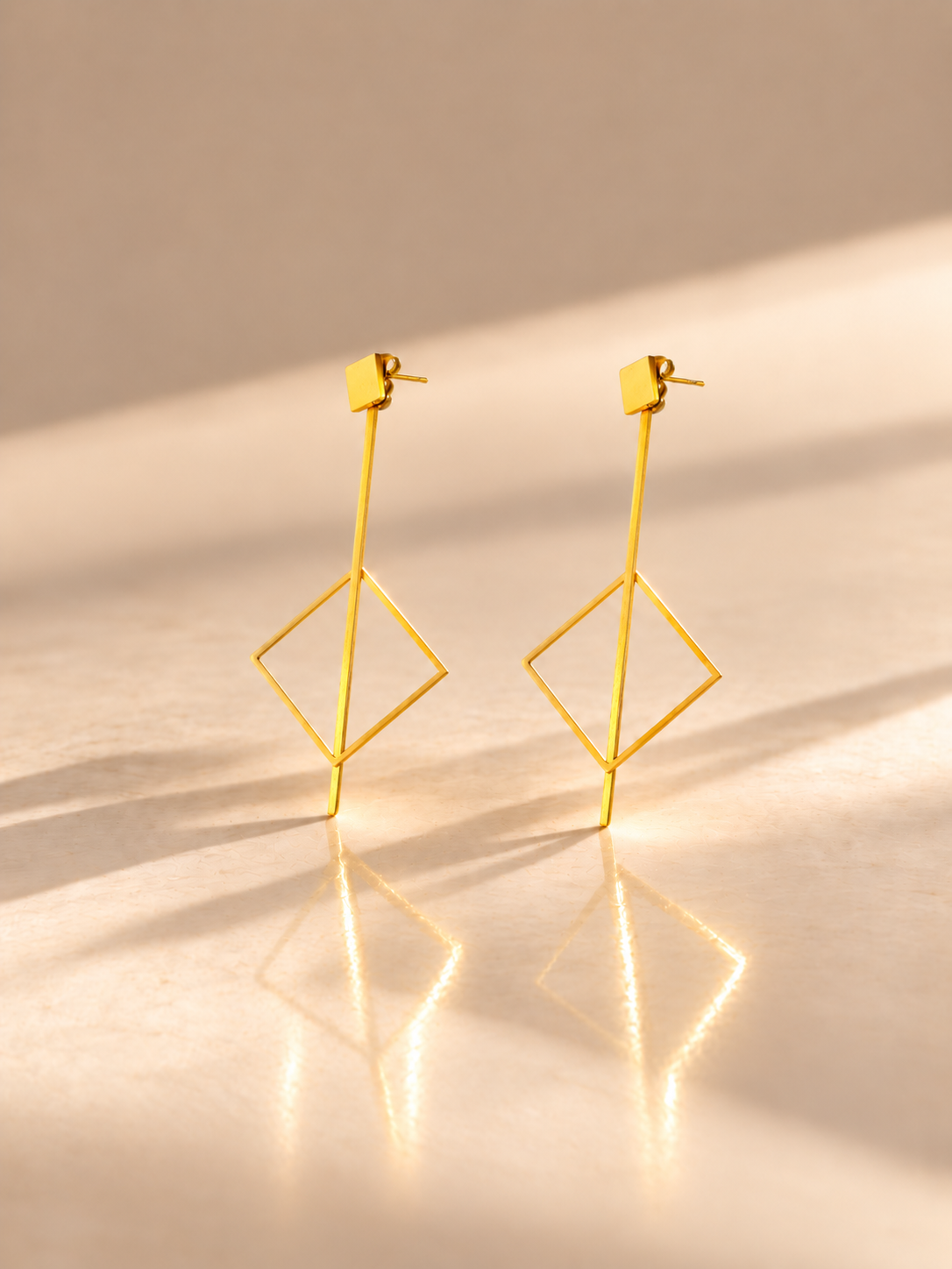 Geometric Angle Dangle Earrings