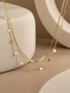 Solar Cascade Layered Necklace