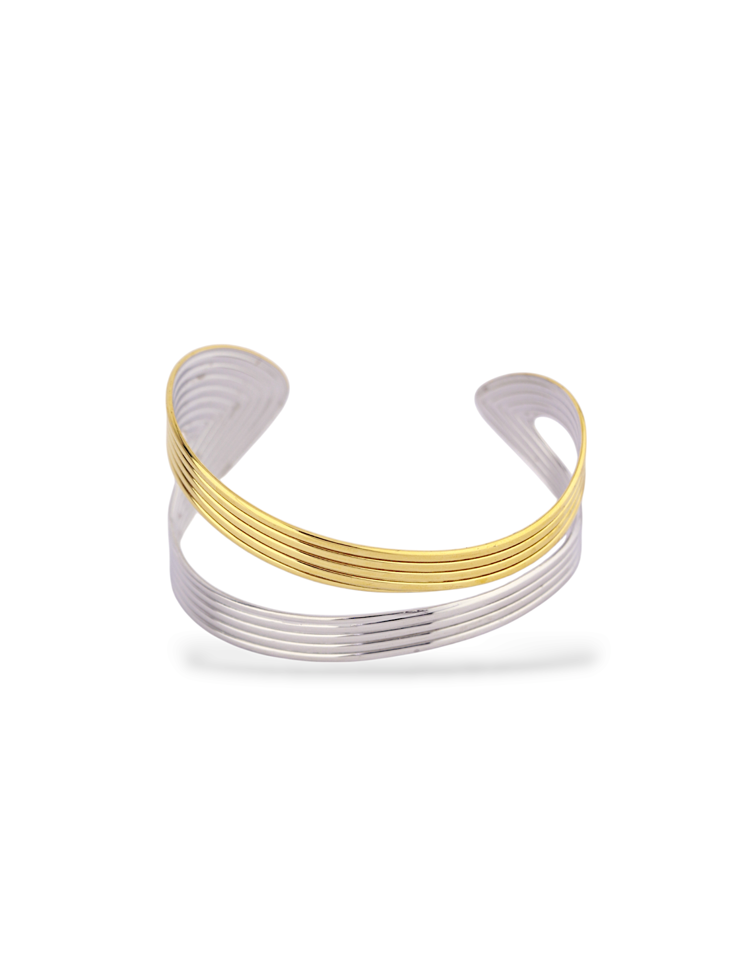 Unique Twin Double Band Adjustable Bangle