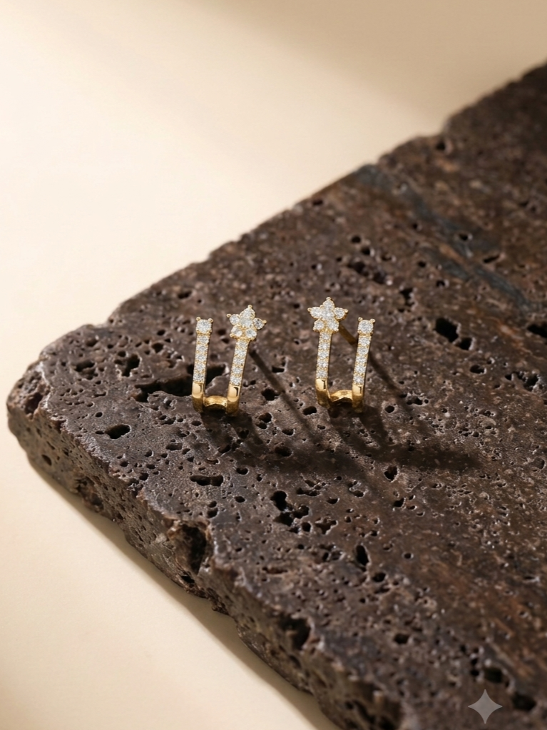Stella Blossom Double Studs