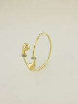 Knot Bangle with Sparkles
