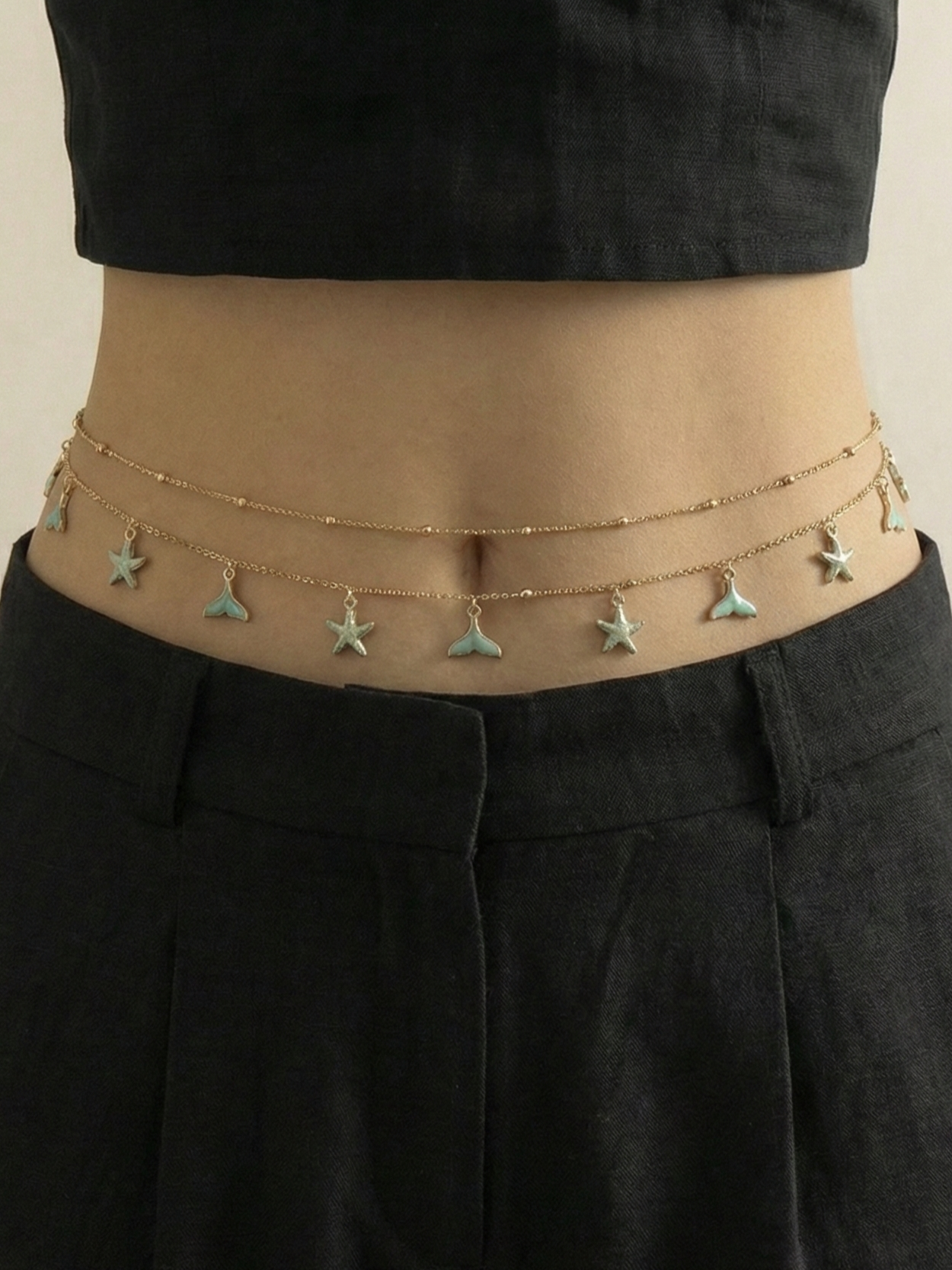 Delicate Starfish Mermaid Waist Chain
