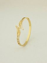 Gilded Plume Bangle