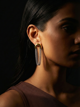 Elegant Silver Long Chain Drop Earrings for Women