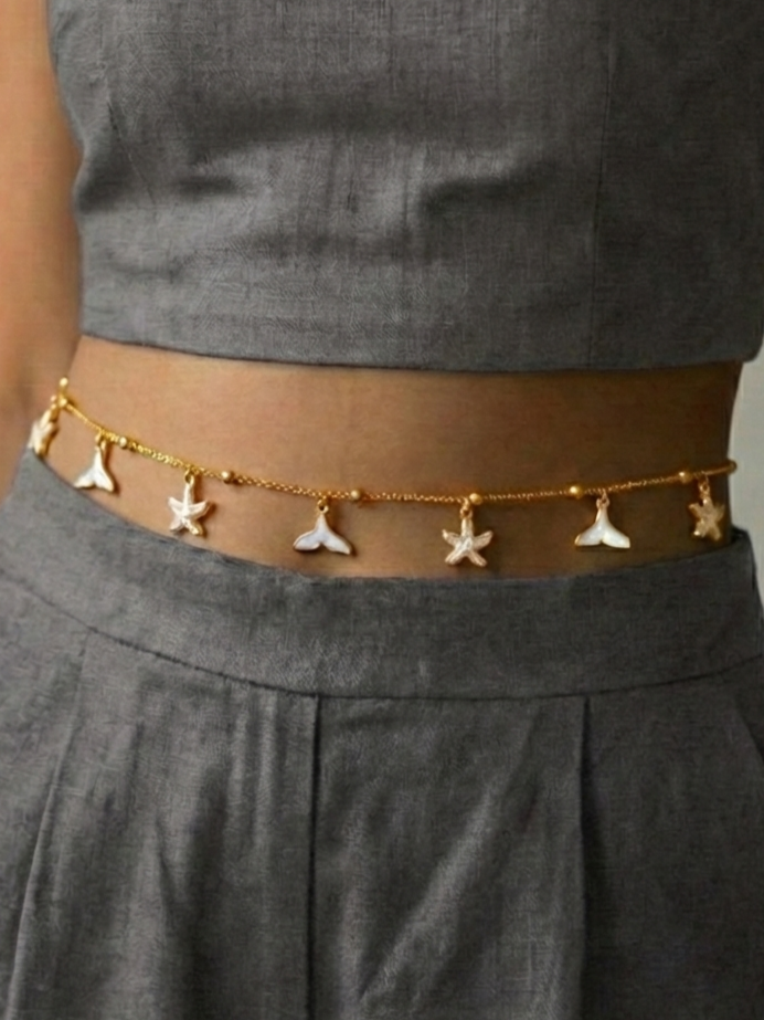Two Layer Starfish Mermaid Waist Chain
