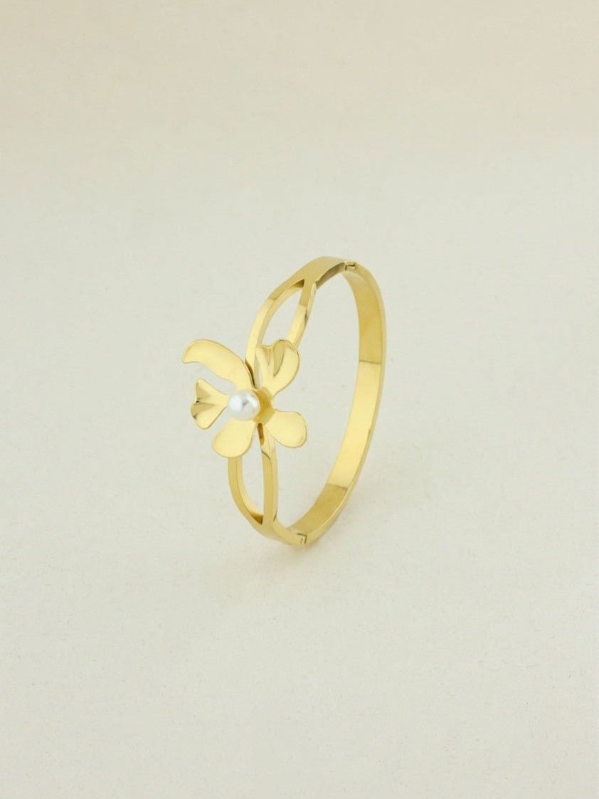 Golden Flare Cuff Bangle