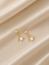 Geometric Pearl Jewelry Set