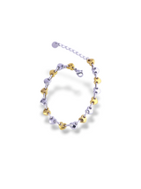 Imperial Two-Tone Heart Link Bracelet