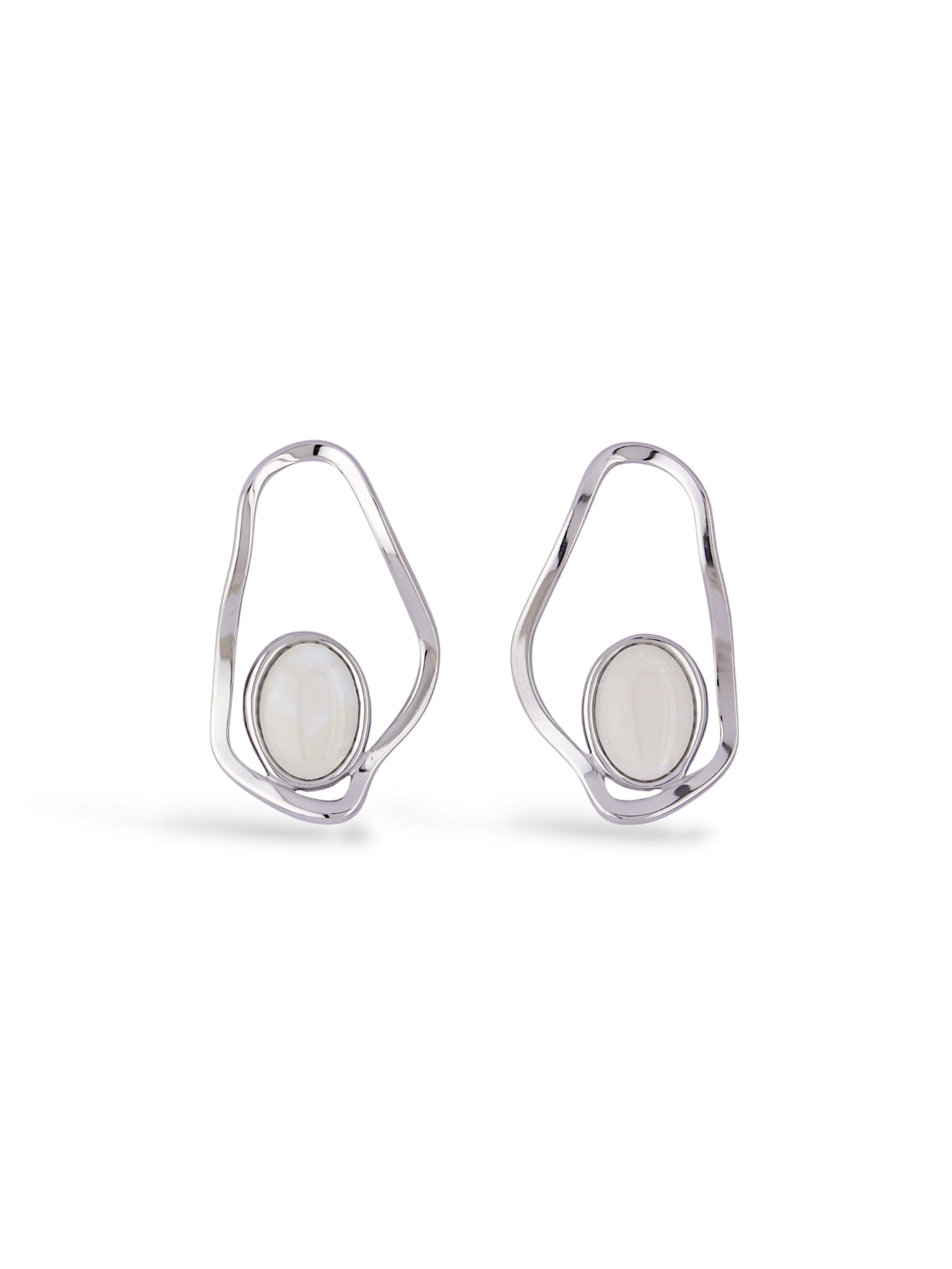 Modern Gold Liquid Loop Hoop Earrings