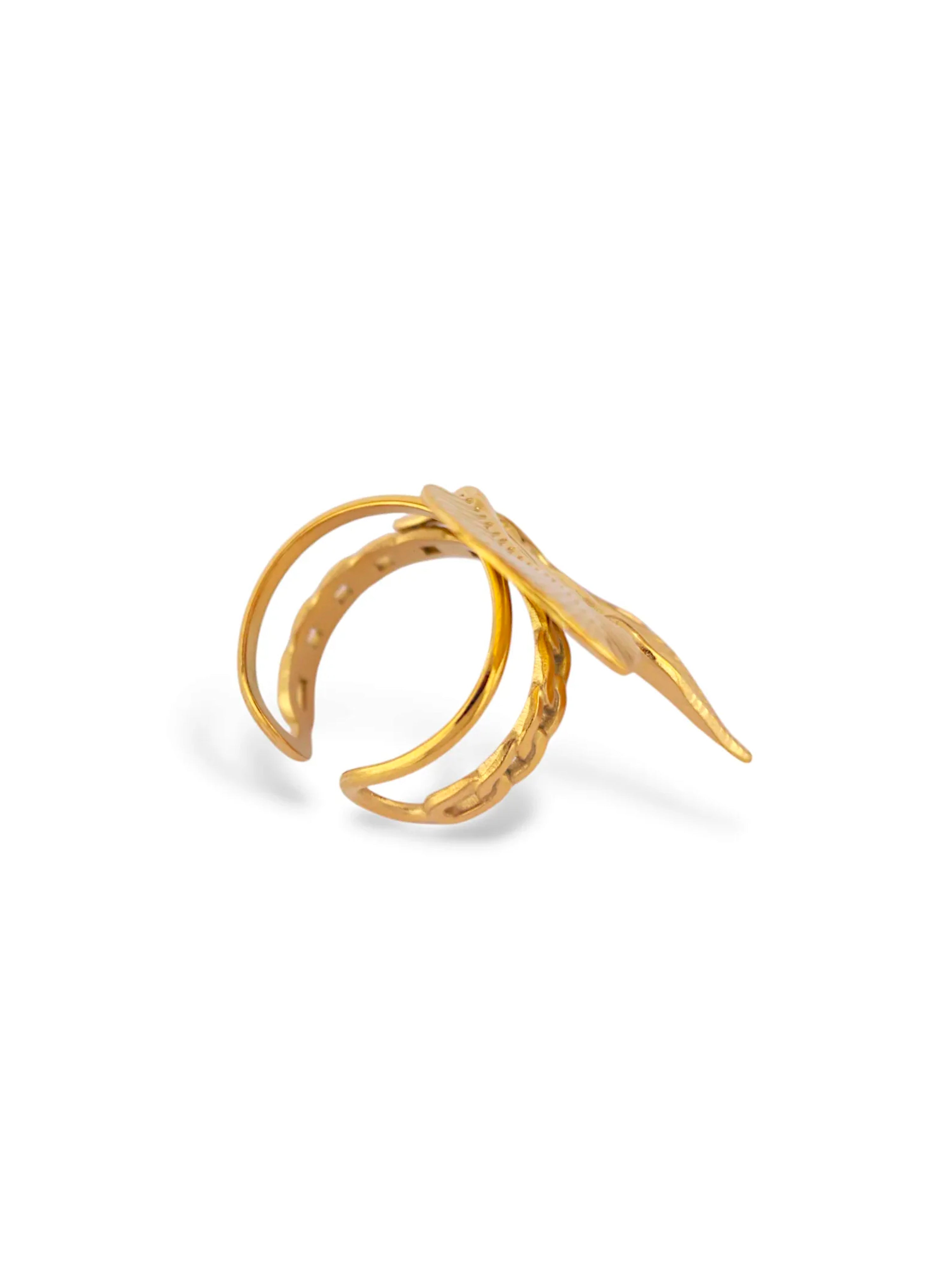 Gold Leaf Ring