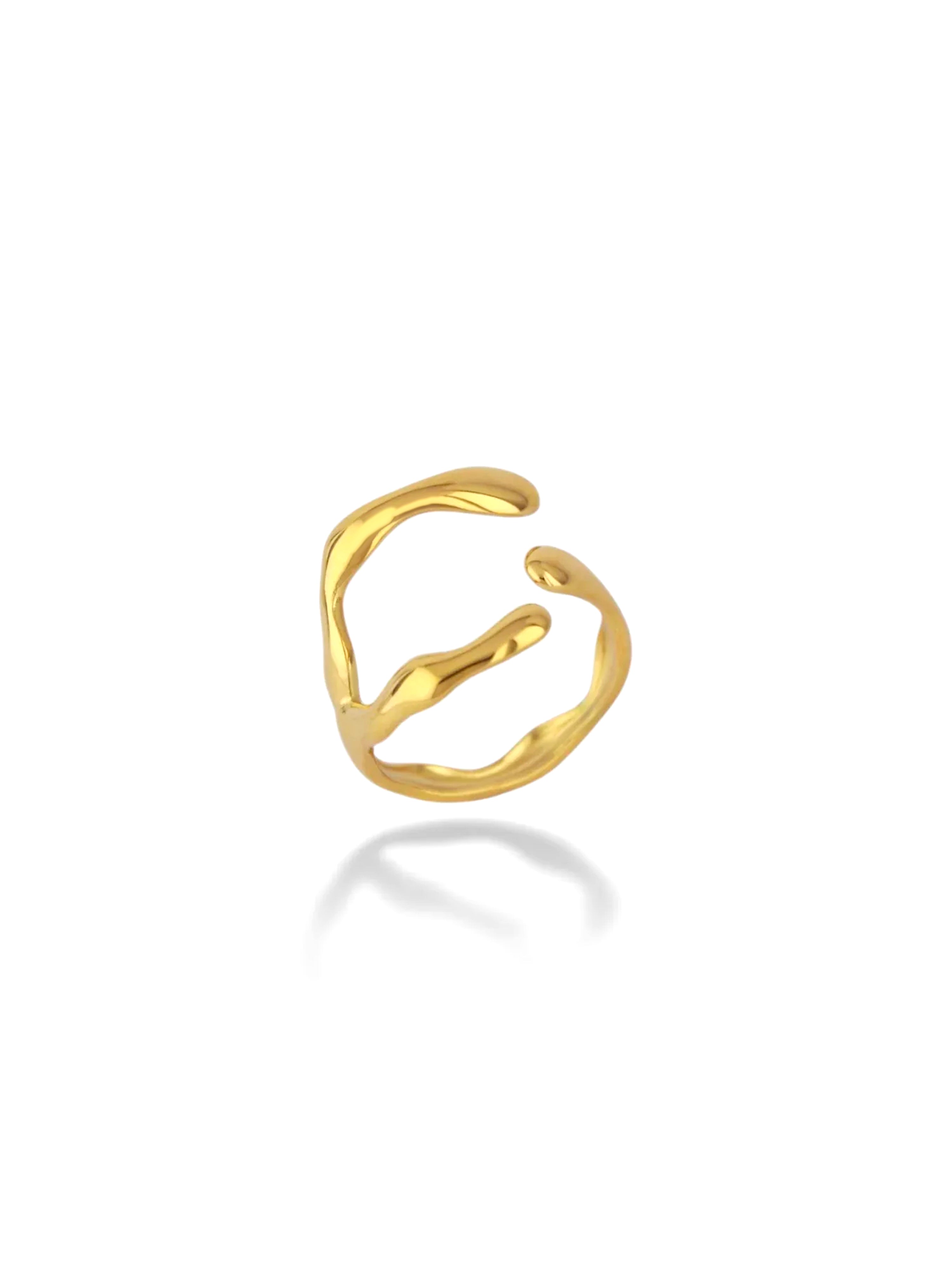 Adjustable Open Gold Ring